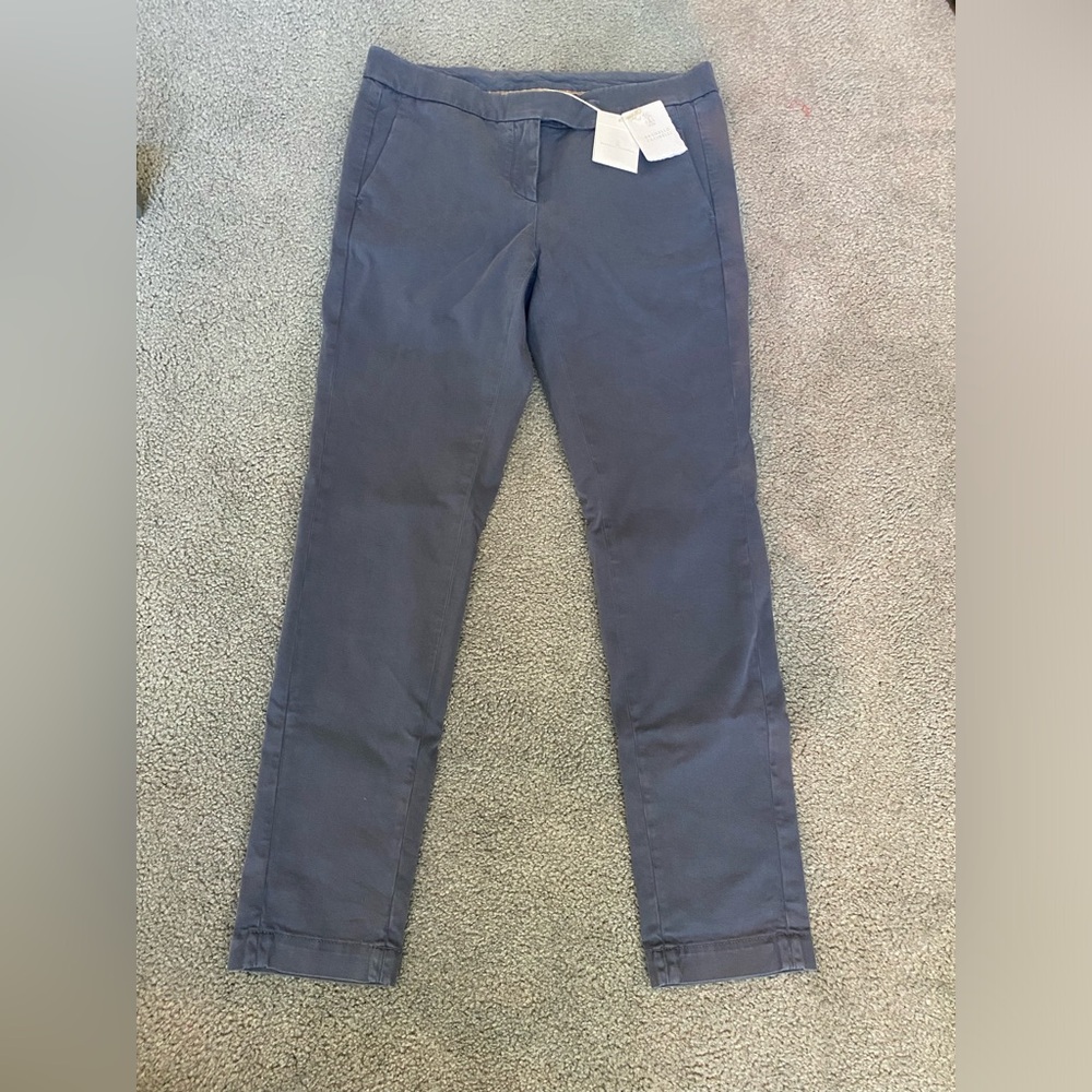 NWT Brunello Cucinelli Blue Cottom Trousers